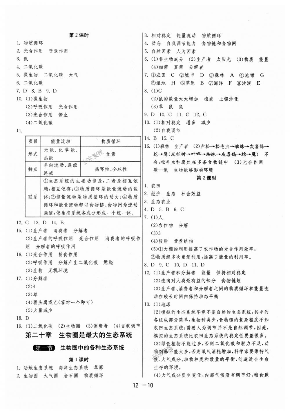 2018年1課3練單元達(dá)標(biāo)測(cè)試八年級(jí)生物學(xué)上冊(cè)蘇教版 第10頁(yè)