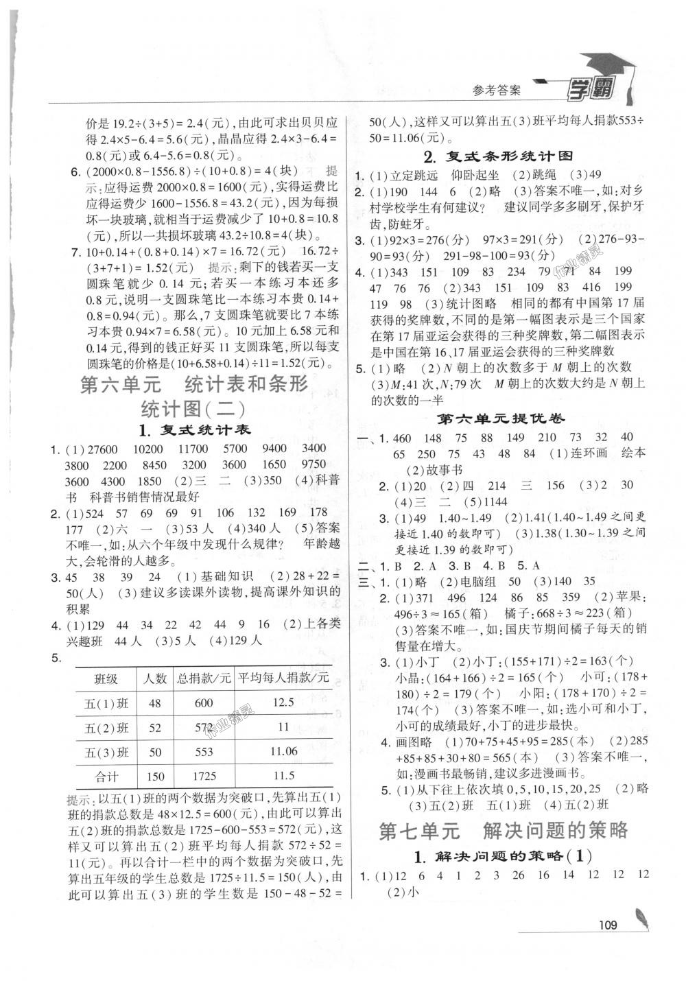 2018年经纶学典学霸五年级数学上册江苏版 第15页