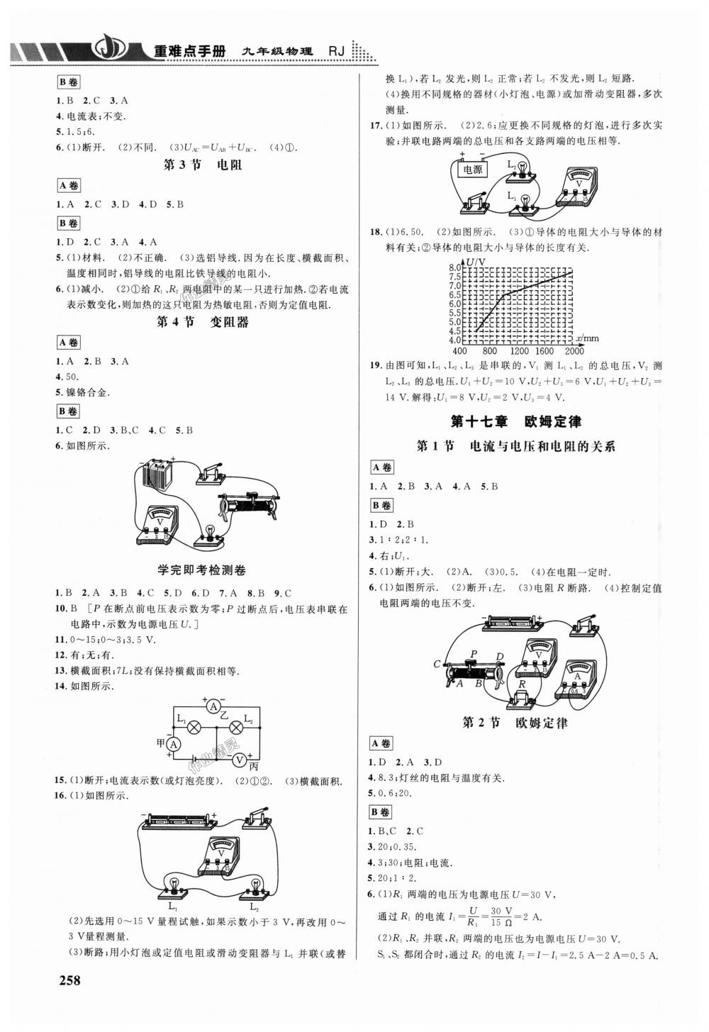 2018年重難點(diǎn)手冊(cè)九年級(jí)物理全一冊(cè)人教版 第4頁(yè)