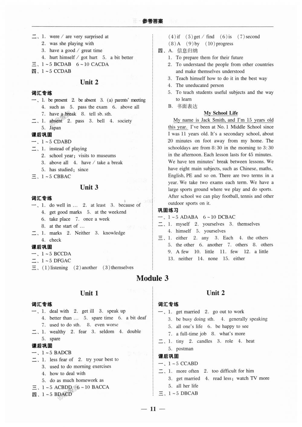 2018年南粤学典学考精练九年级英语全一册外研版 第11页