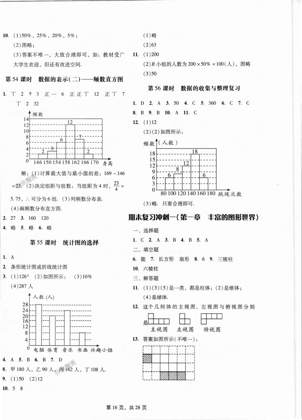 2018年深圳金卷初中數(shù)學(xué)課時(shí)作業(yè)AB本七年級(jí)上冊(cè) 第16頁