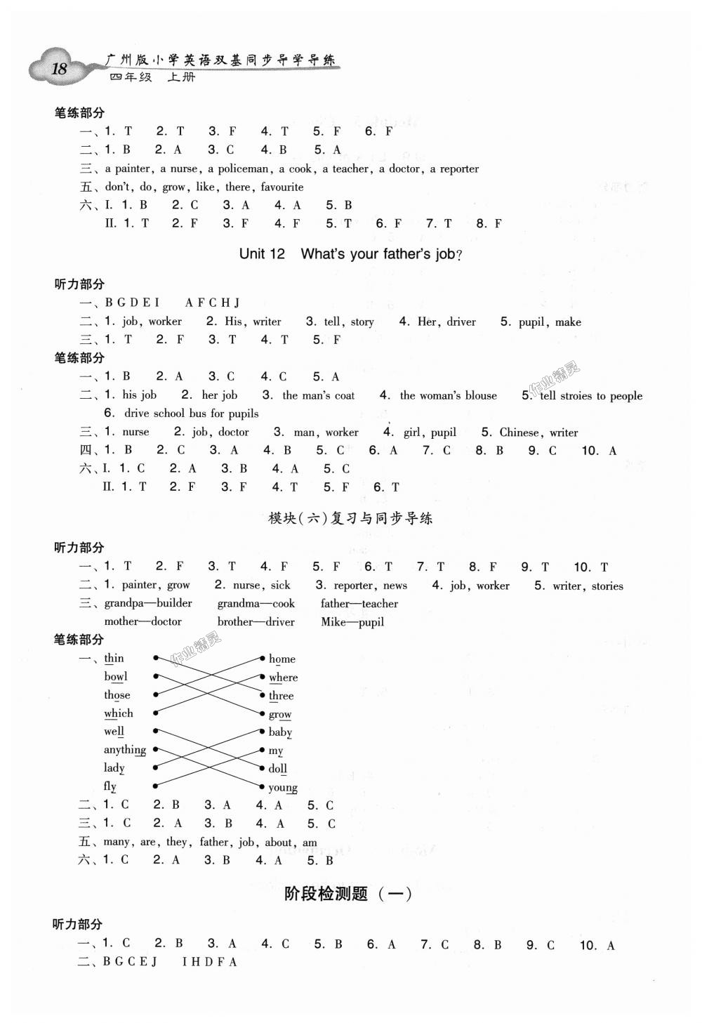 2018年小學(xué)英語雙基同步導(dǎo)學(xué)導(dǎo)練四年級(jí)上冊廣州版 第6頁