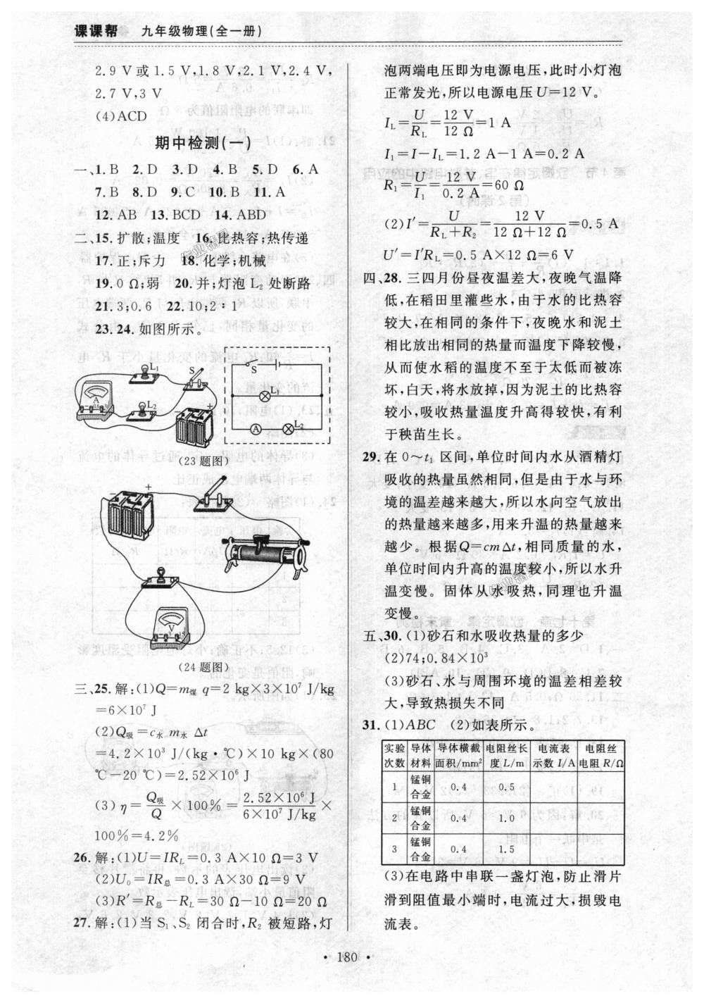 2018年中考快递课课帮九年级物理全一册人教版 第12页