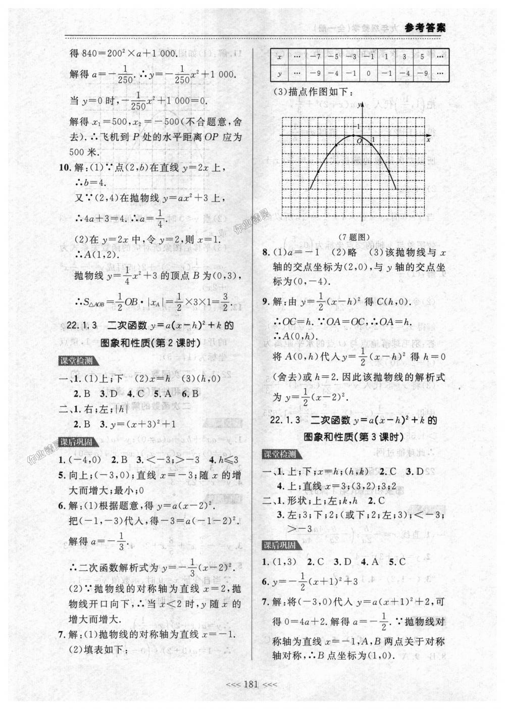 2018年中考快递课课帮九年级数学全一册人教版 第7页