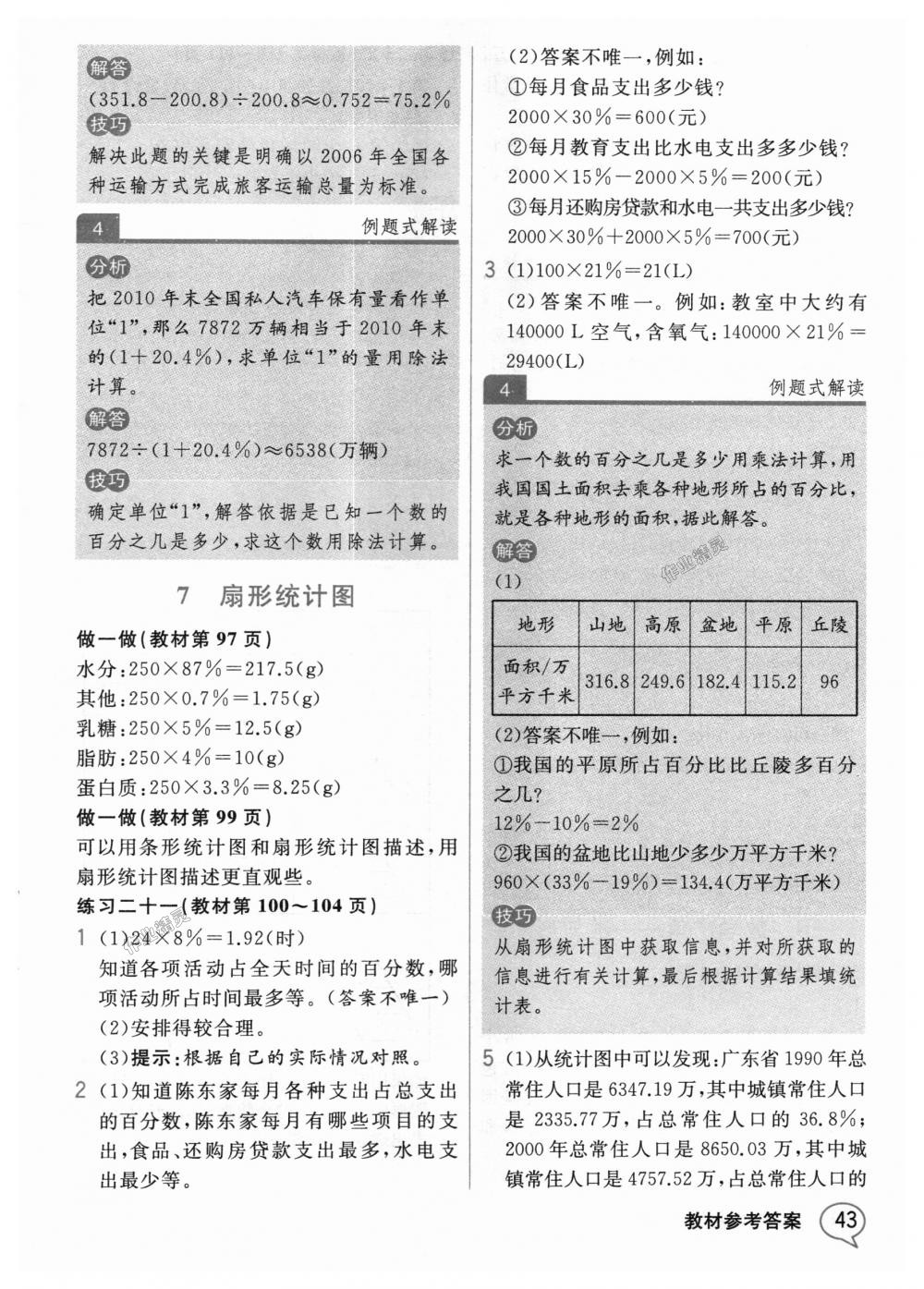 2018年教材解读六年级数学上册人教版 第42页