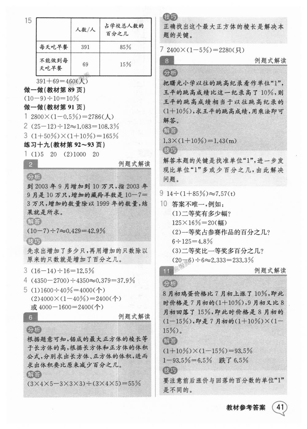 2018年教材解读六年级数学上册人教版 第40页