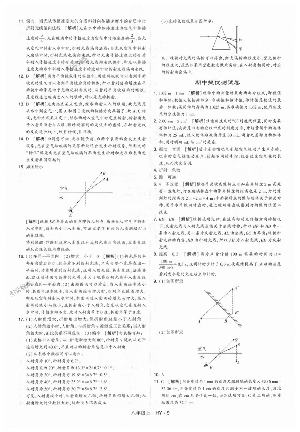 2018年經(jīng)綸學(xué)典學(xué)霸八年級物理上冊滬粵版 第9頁