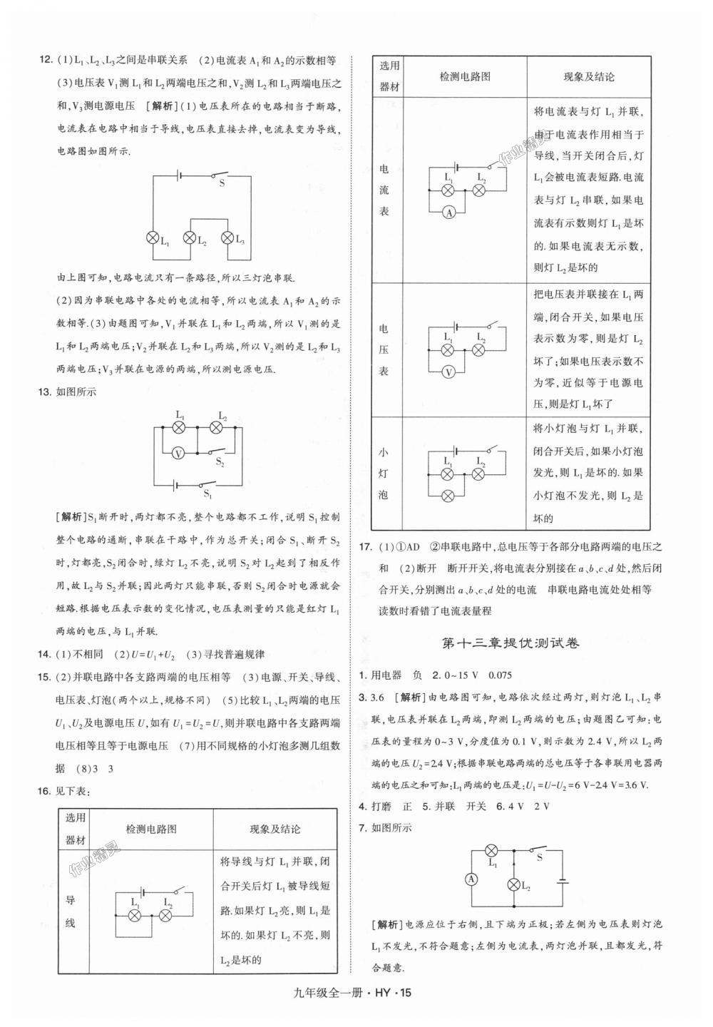 2018年經綸學典學霸九年級物理全一冊滬粵版 第15頁