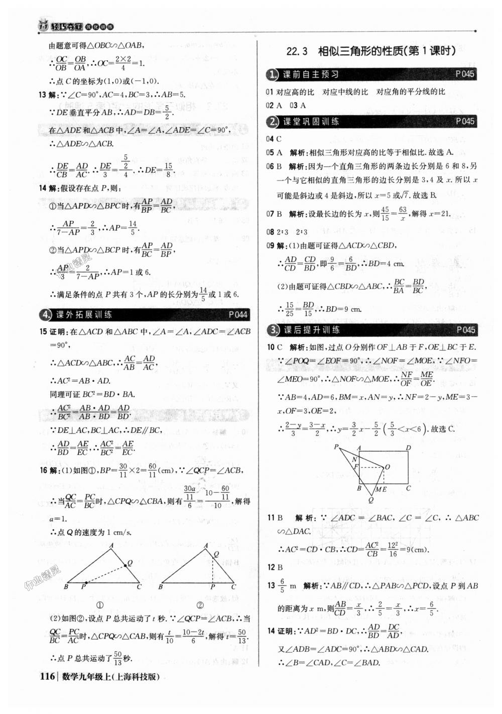 2018年1加1轻巧夺冠优化训练九年级数学上册上海科技版银版 第21页