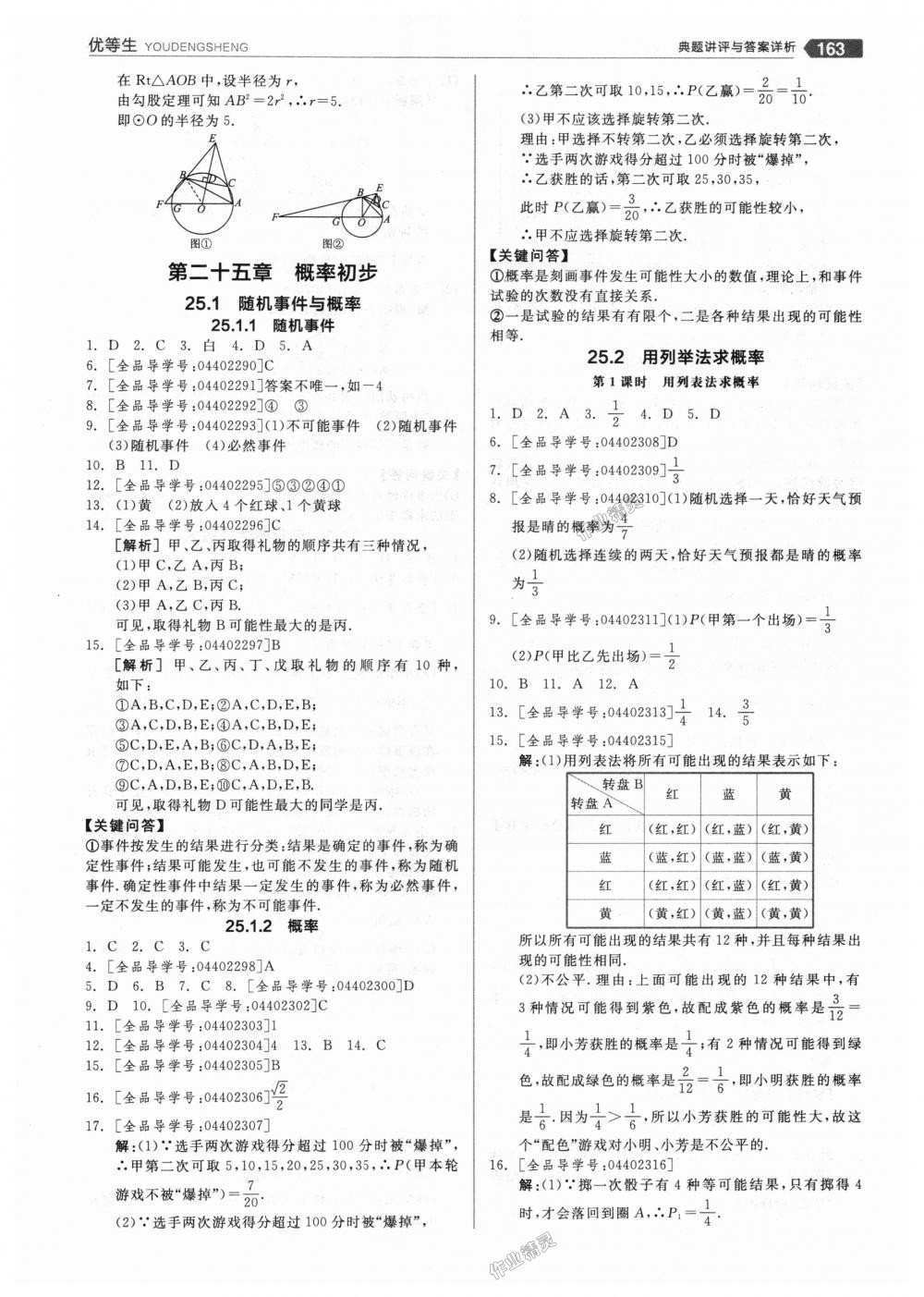 2018年全品优等生同步作业加思维特训九年级数学上册人教版 第19页