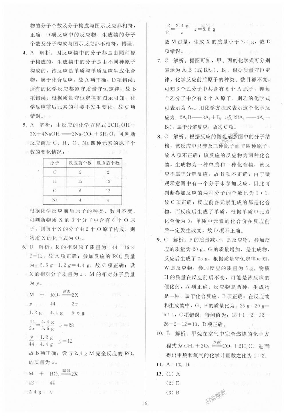 2018年同步輕松練習九年級化學上冊人教版 第19頁