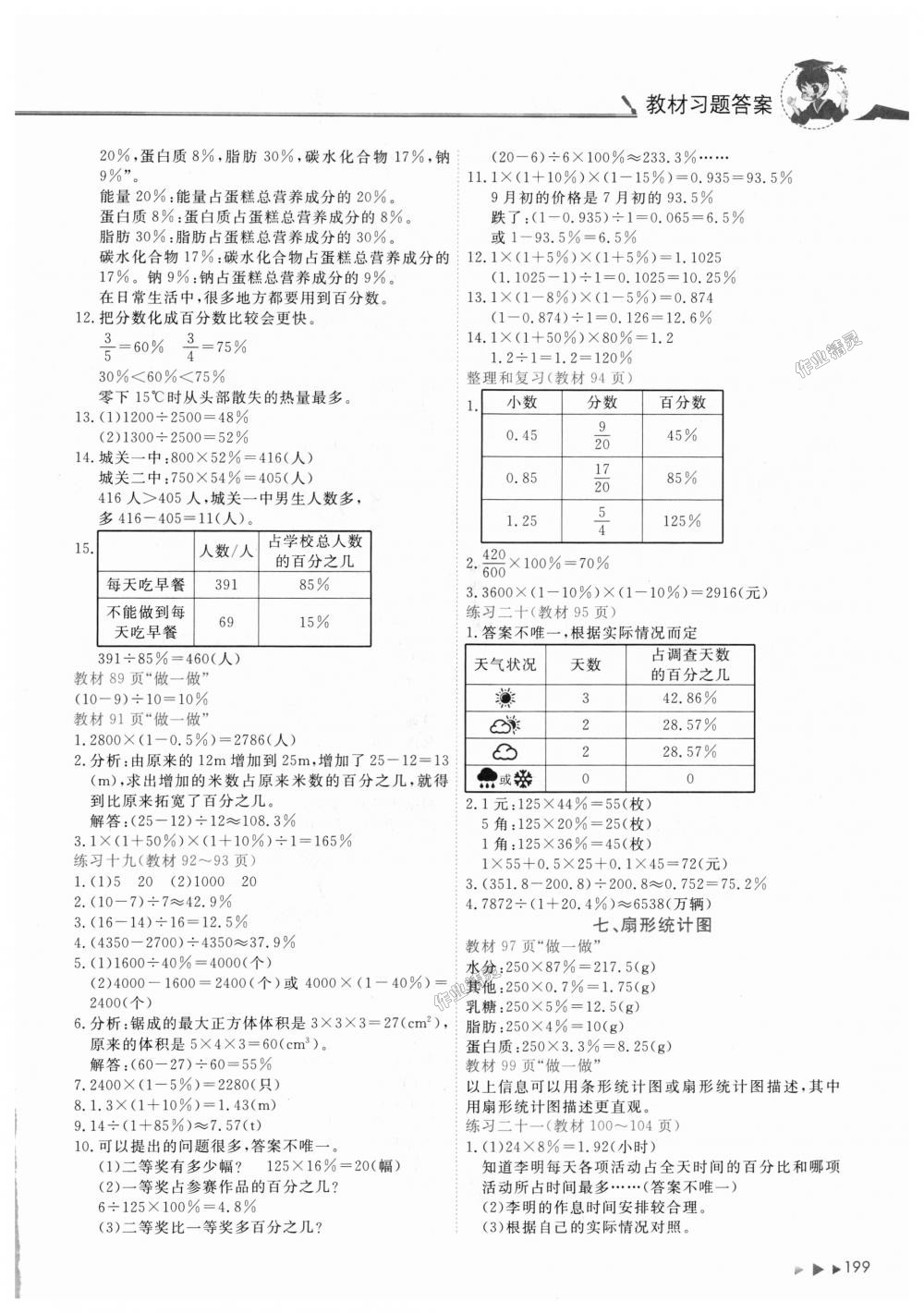 2018年黄冈小状元数学详解六年级数学上册人教版 第16页