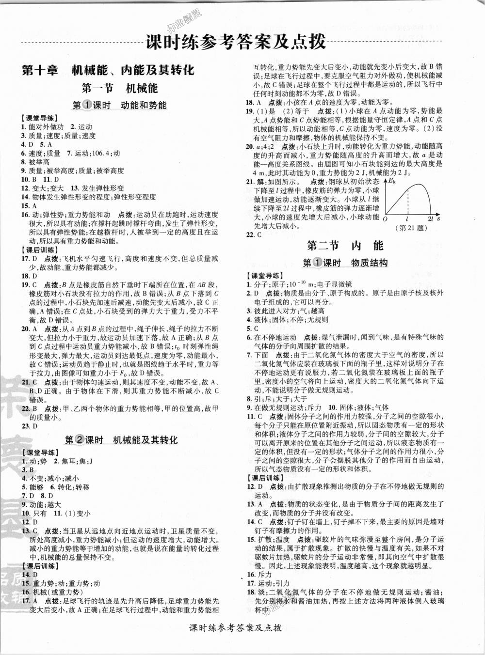 2018年點(diǎn)撥訓(xùn)練九年級(jí)物理全一冊(cè)北師大版 第1頁(yè)