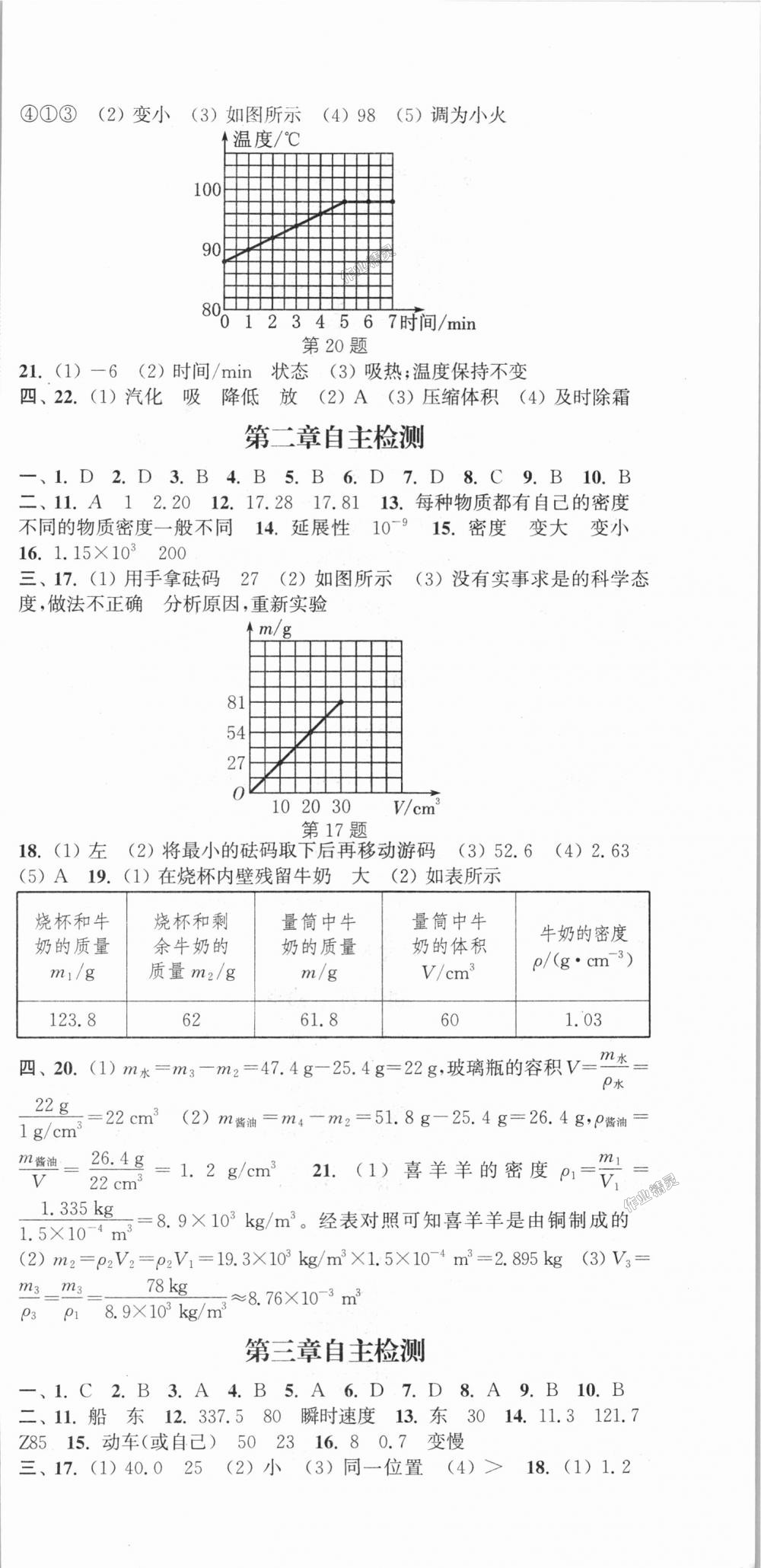 2018年通城学典课时作业本八年级物理上册北师版 第15页