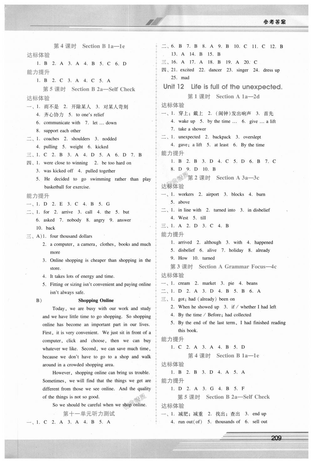 2018年自主與互動學(xué)習(xí)新課程學(xué)習(xí)輔導(dǎo)九年級英語全一冊人教版 第10頁