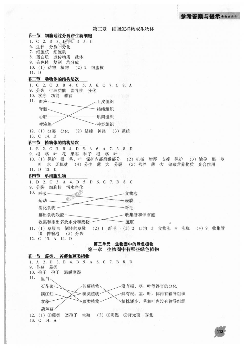 2018年新課程生物學(xué)能力培養(yǎng)七年級(jí)上冊(cè)人教版D版 第3頁(yè)