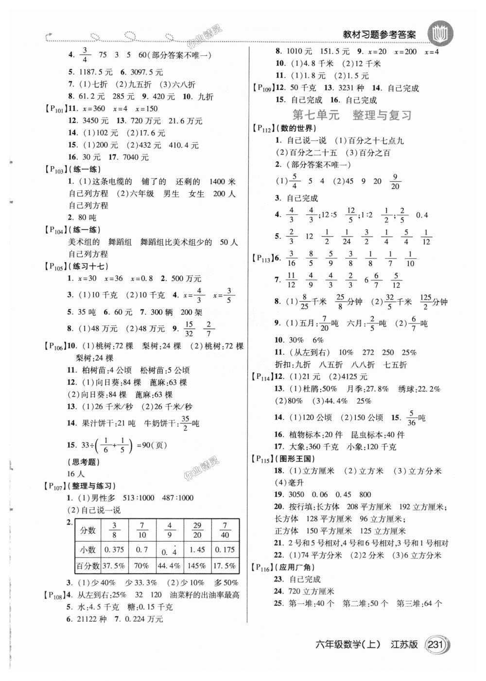 2018年倍速學(xué)習(xí)法六年級數(shù)學(xué)上冊江蘇版 第14頁