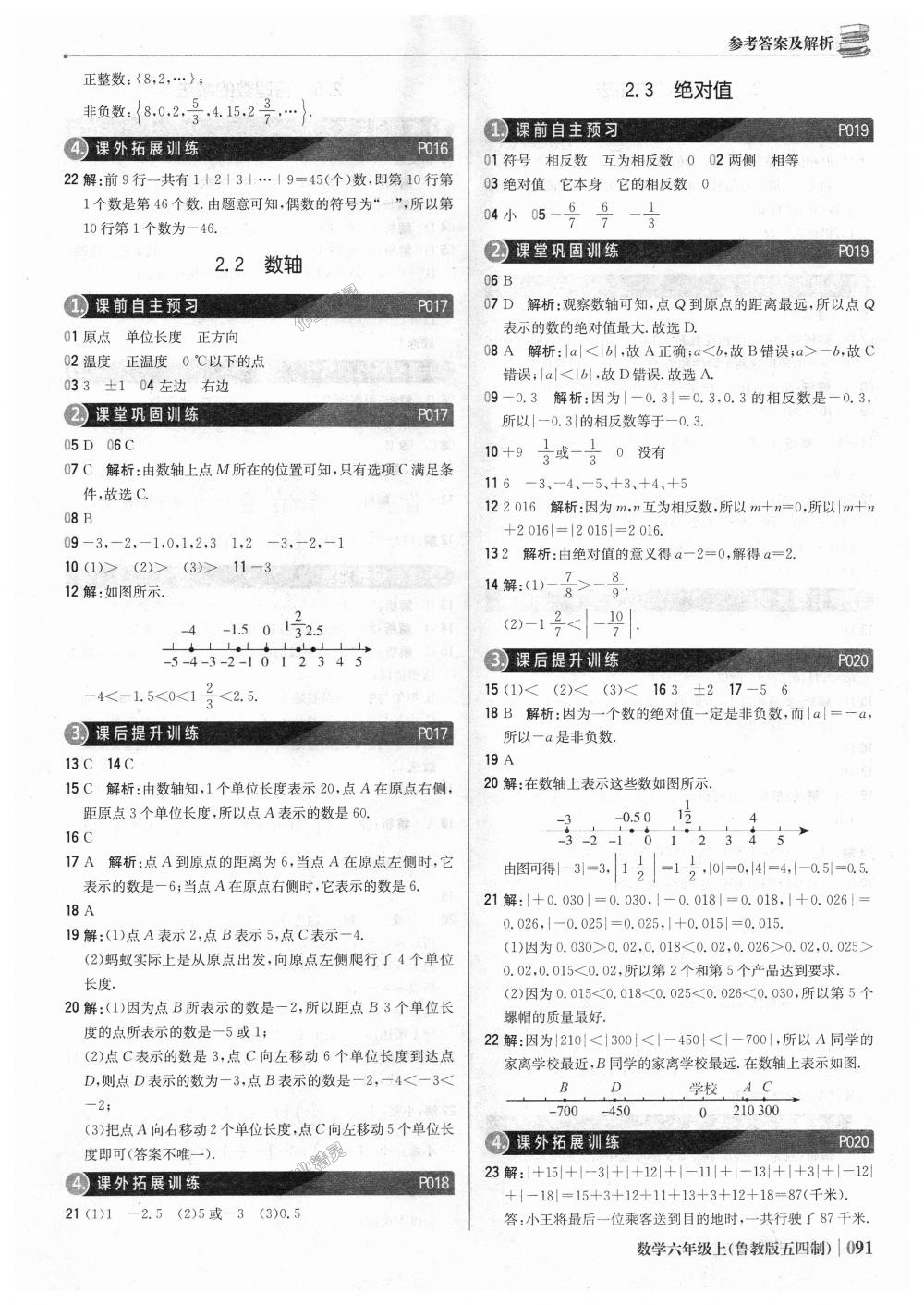 2018年1加1轻巧夺冠优化训练六年级数学上册鲁教版五四制银版 第4页