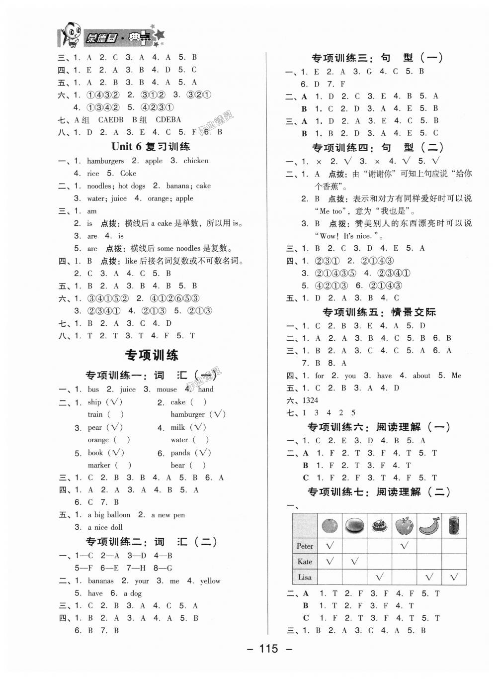 2018年綜合應(yīng)用創(chuàng)新題典中點(diǎn)三年級英語上冊人教精通版三起 第11頁