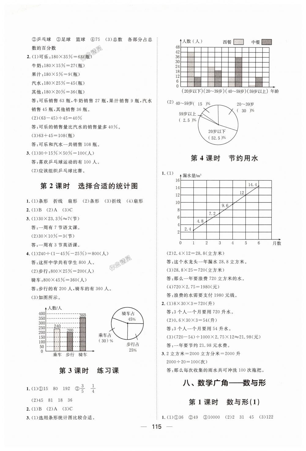 2018年阳光计划第一步全效训练达标方案六年级数学上册人教版 第19页