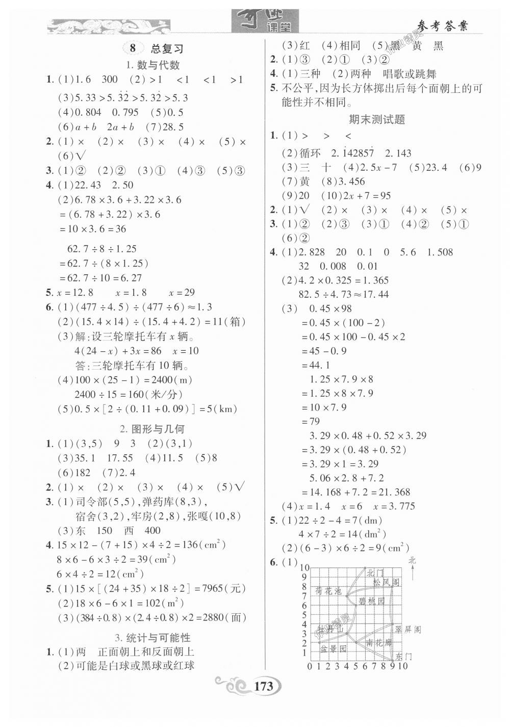 2018年奇迹课堂五年级数学上册人教版 第14页