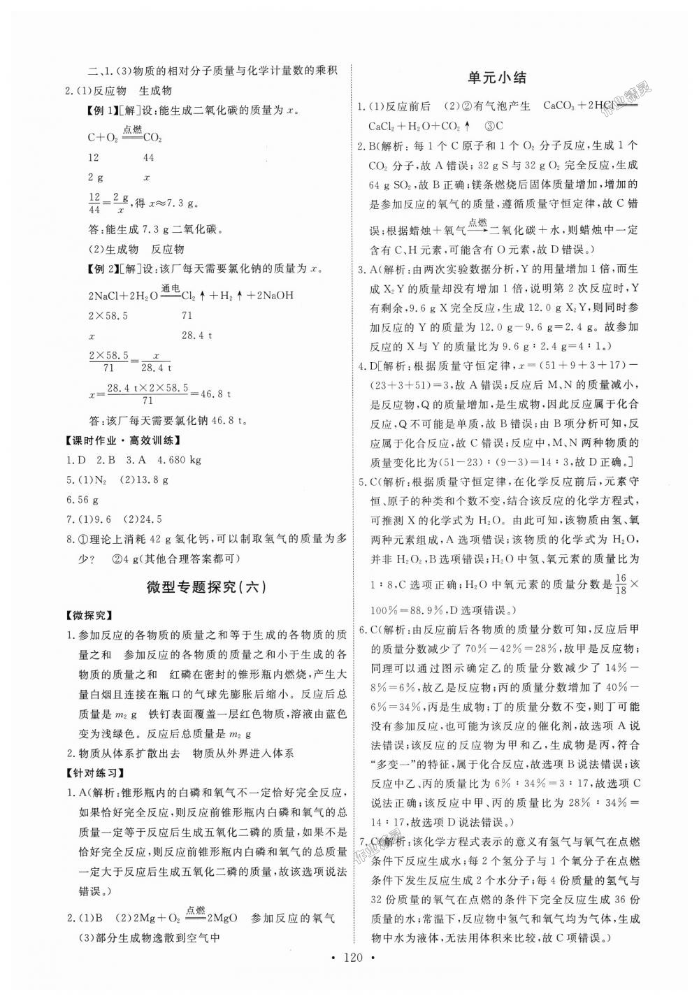 2018年能力培養(yǎng)與測試九年級化學上冊人教版 第14頁