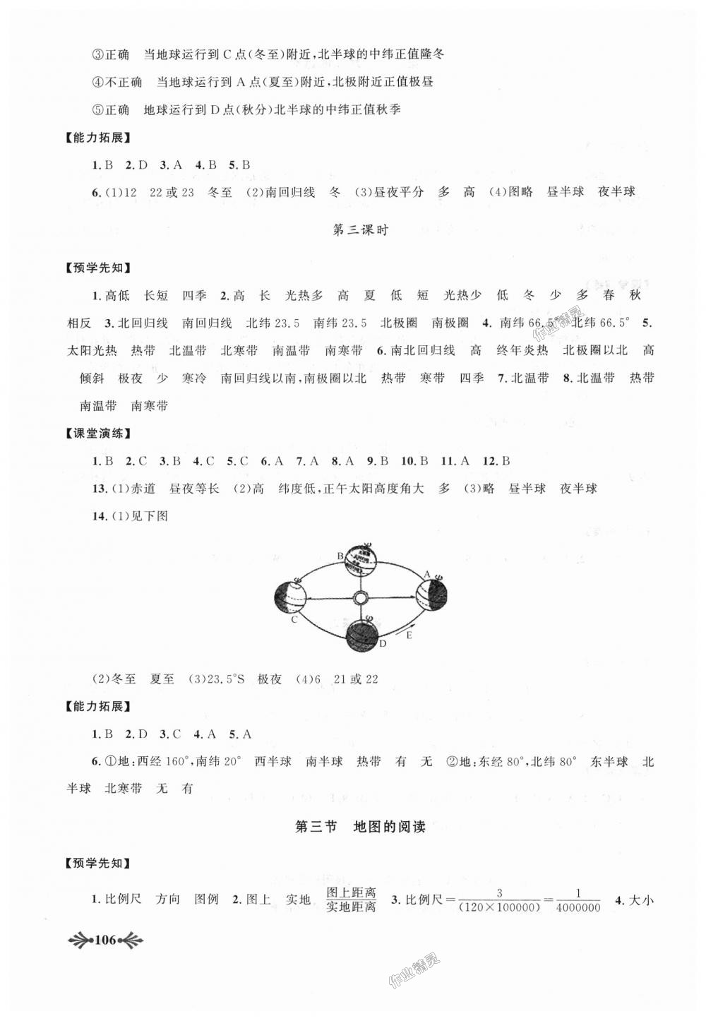 2018年自主學(xué)習(xí)當(dāng)堂反饋七年級地理上冊人教版 第4頁