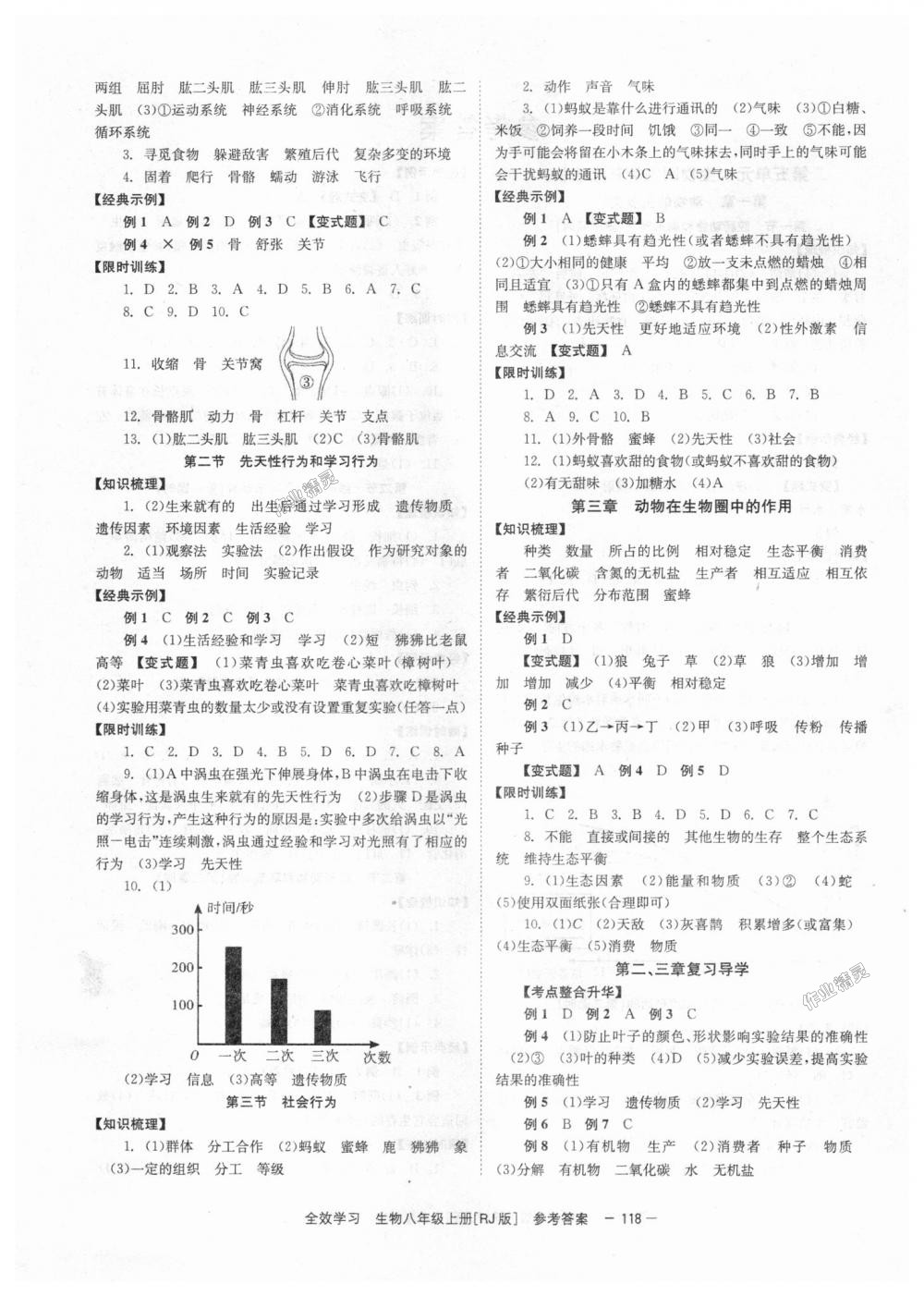 2018年全效學(xué)習(xí)學(xué)業(yè)評(píng)價(jià)方案八年級(jí)生物上冊(cè)人教版 第4頁(yè)