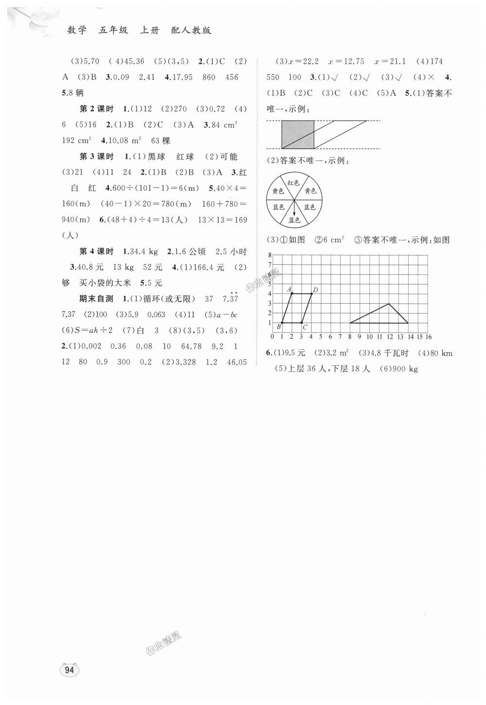 2018年新課程學(xué)習(xí)與測評同步學(xué)習(xí)五年級數(shù)學(xué)上冊人教版 第8頁