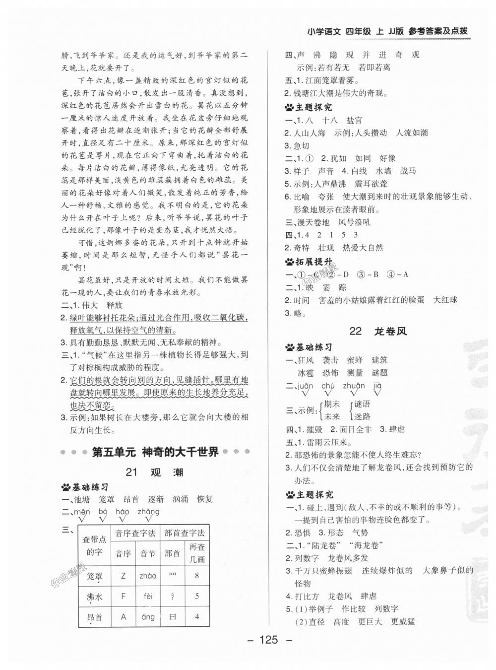 2018年綜合應(yīng)用創(chuàng)新題典中點(diǎn)四年級(jí)語(yǔ)文上冊(cè)冀教版 第17頁(yè)