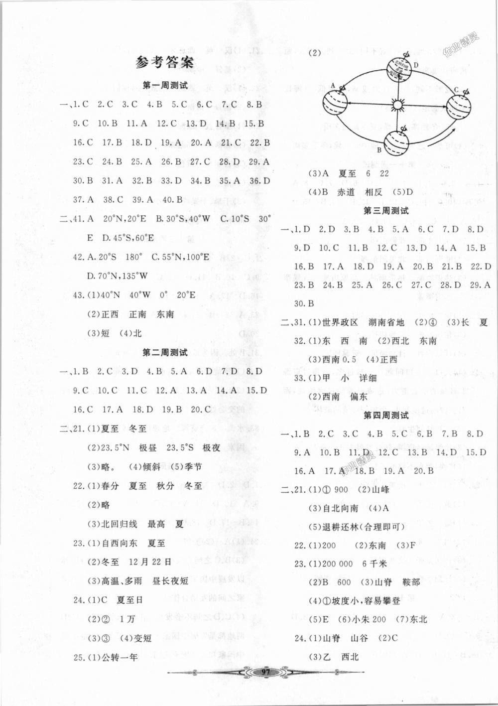 2018年贏在課堂全能好卷七年級地理上冊人教版 第1頁