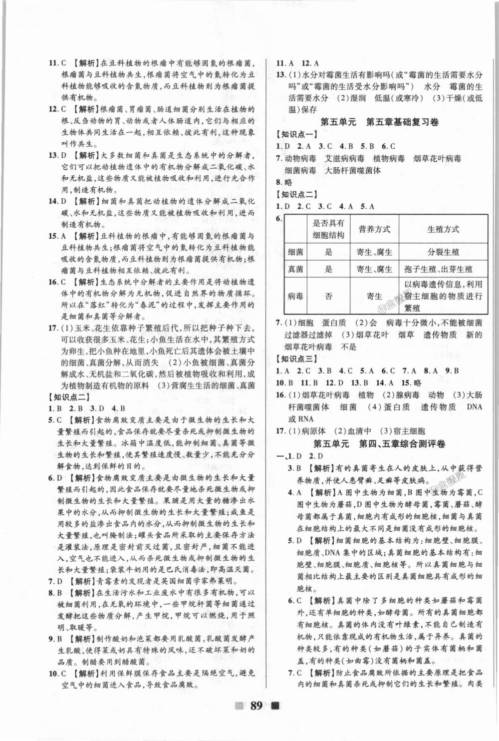 2018年優(yōu)加全能大考卷八年級生物上冊人教版 第9頁