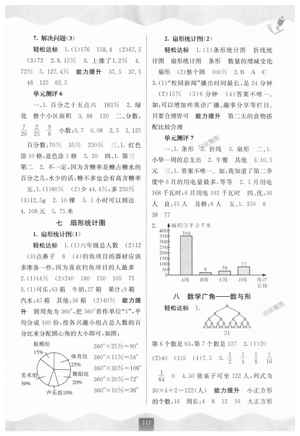 2018年自主学习能力测评六年级数学上册人教版 第7页