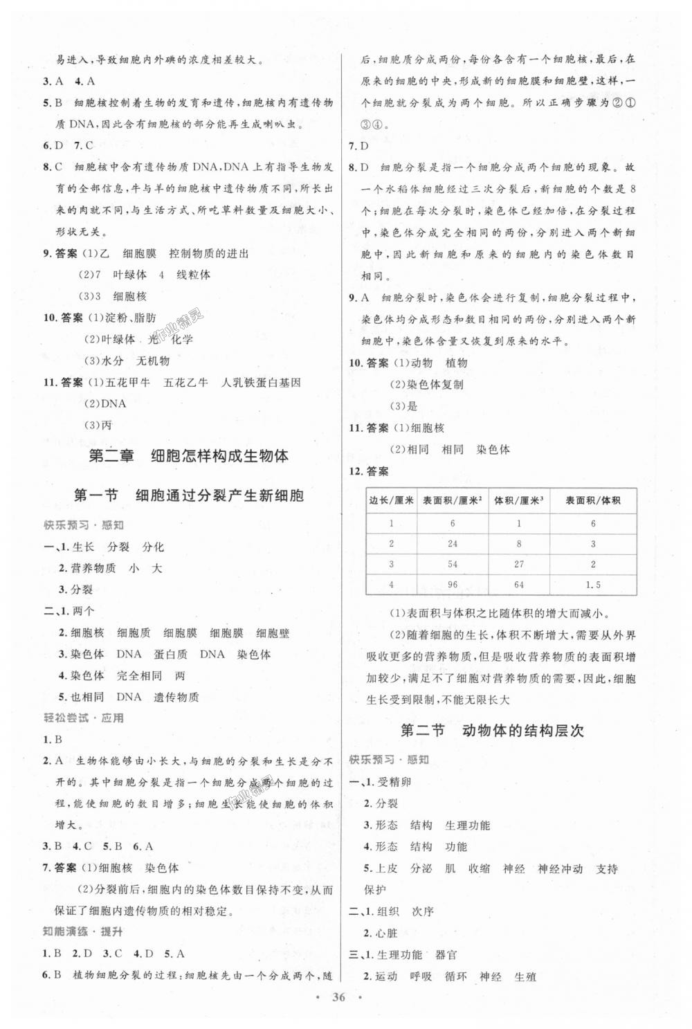 2018年初中同步测控优化设计七年级生物学上册人教版 第8页