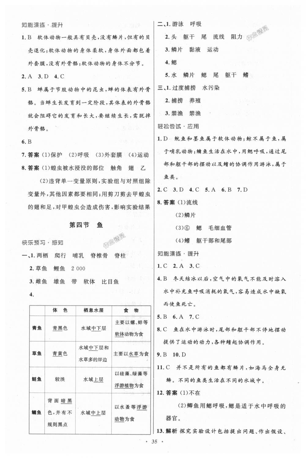 2018年初中同步测控优化设计八年级生物学上册人教版 第3页