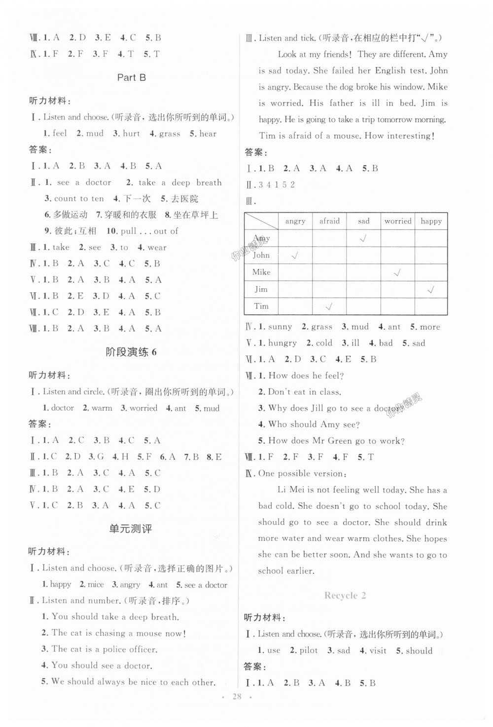 2018年人教金學(xué)典同步解析與測評學(xué)考練六年級英語上冊人教版 第8頁