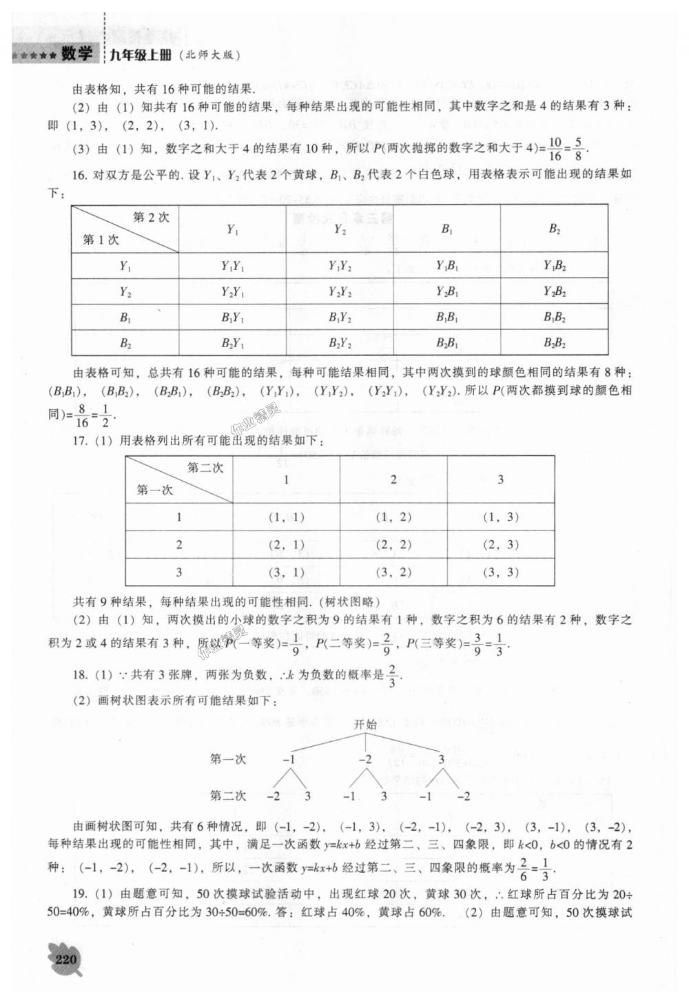 2018年新課程數(shù)學(xué)能力培養(yǎng)九年級(jí)上冊(cè)北師大版 第34頁(yè)