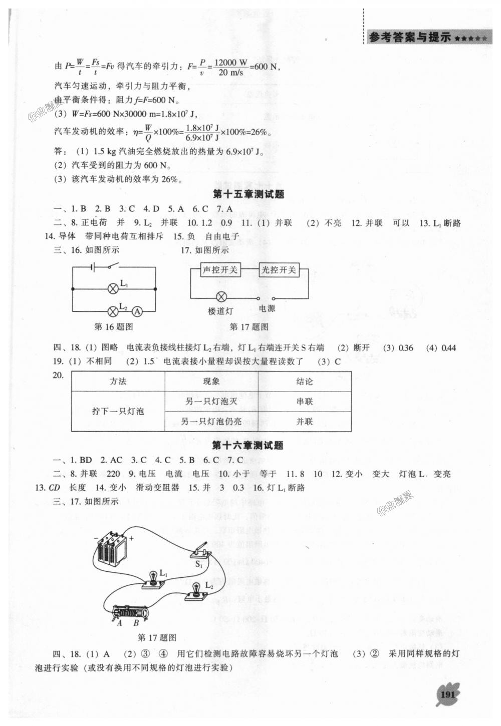 2018年新课程物理能力培养九年级上册人教版 第13页