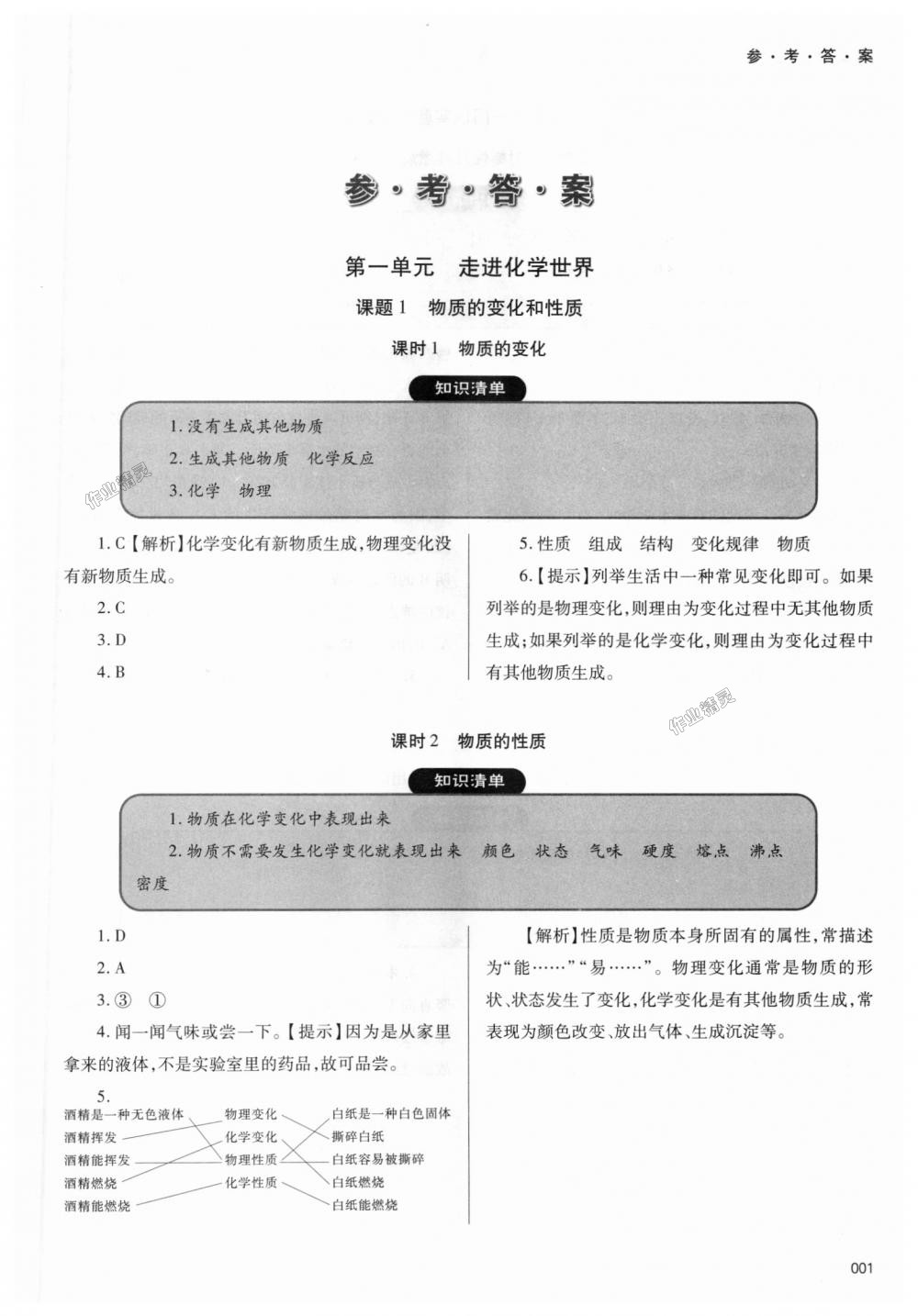 2018年学习质量监测九年级化学上册人教版 第1页