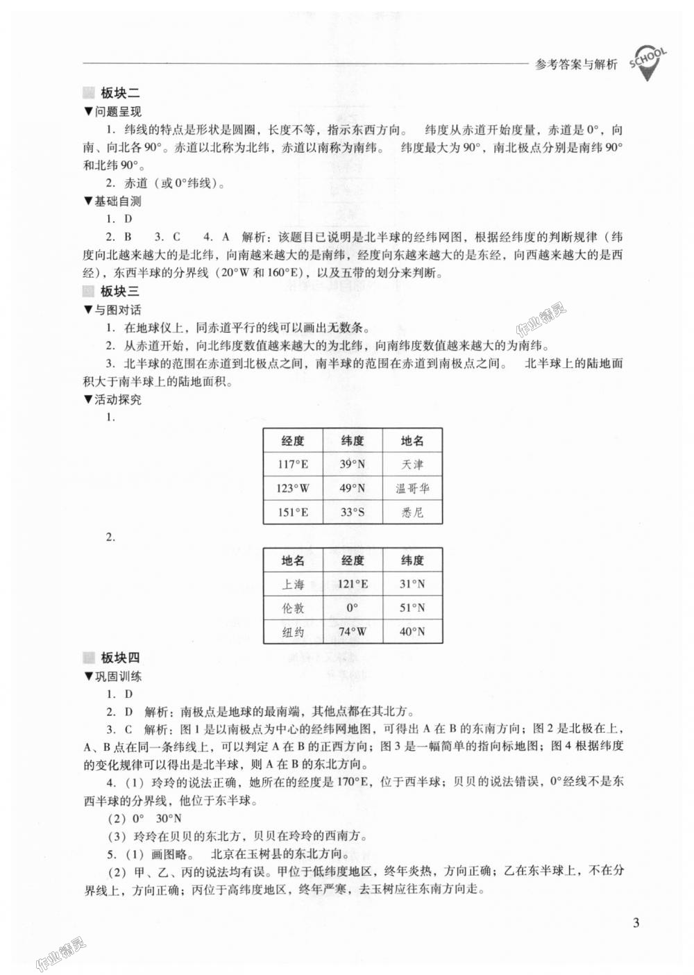 2018年新課程問題解決導學方案七年級地理上冊晉教版 第3頁