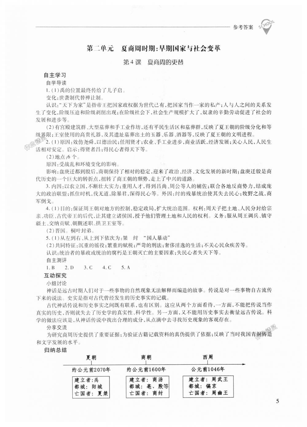 2018年新課程問題解決導(dǎo)學(xué)方案七年級中國歷史上冊人教版 第5頁