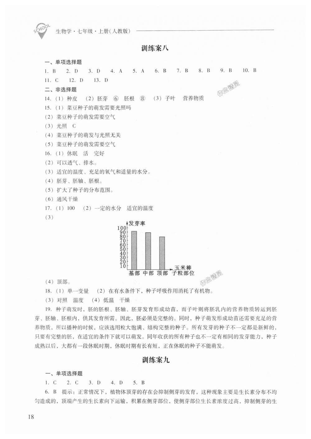 2018年新課程問題解決導(dǎo)學(xué)方案七年級生物學(xué)上冊人教版 第18頁