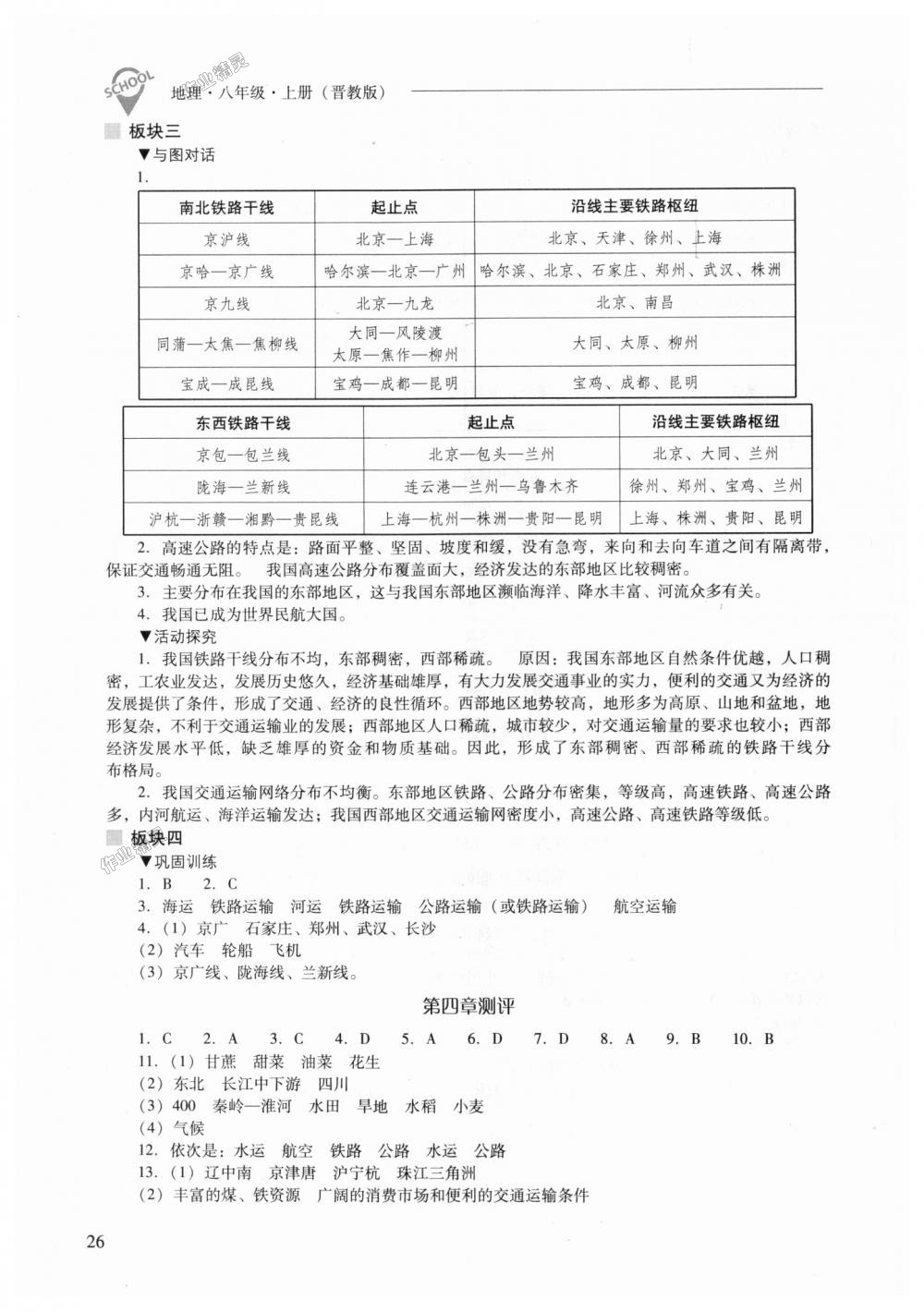 2018年新課程問題解決導(dǎo)學(xué)方案八年級地理上冊晉教版 第26頁