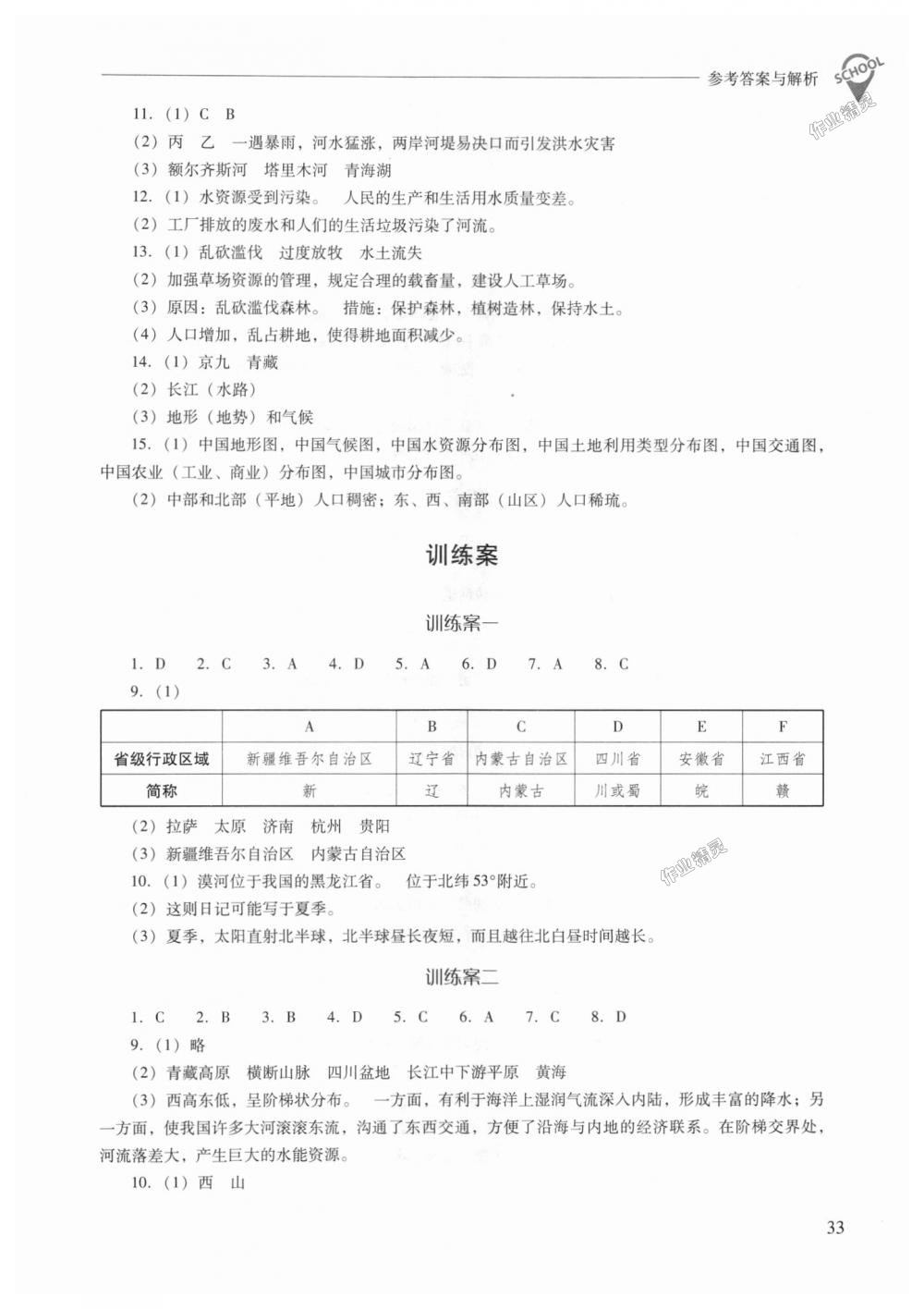 2018年新課程問題解決導學方案八年級地理上冊人教版 第33頁