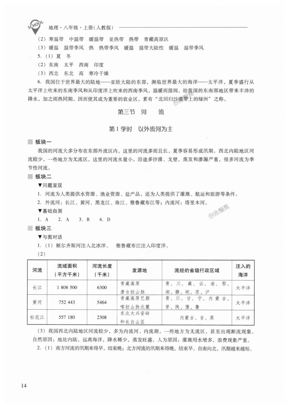 2018年新課程問題解決導學方案八年級地理上冊人教版 第14頁