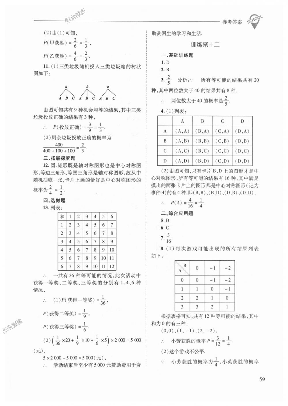 2018年新课程问题解决导学方案九年级数学上册华东师大版 第59页