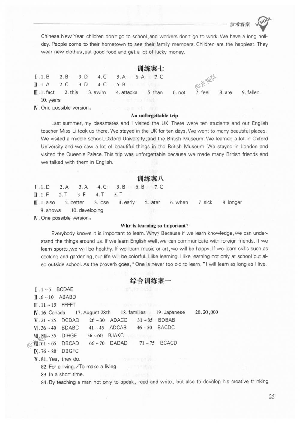 2018年新课程问题解决导学方案九年级英语上册上教版 第25页