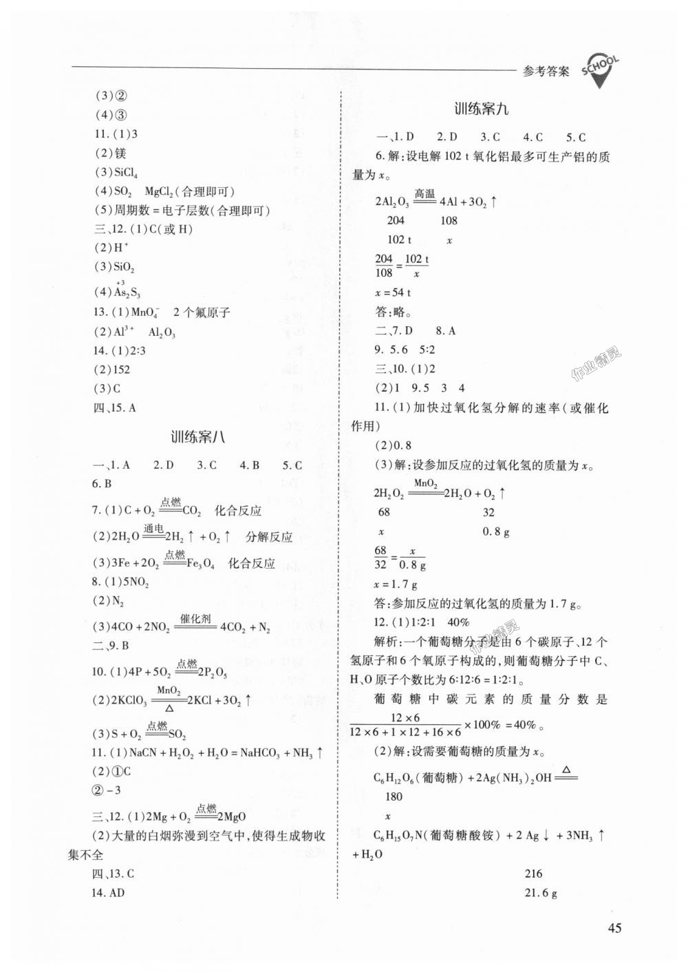 2018年新課程問題解決導學方案九年級化學上冊人教版 第45頁