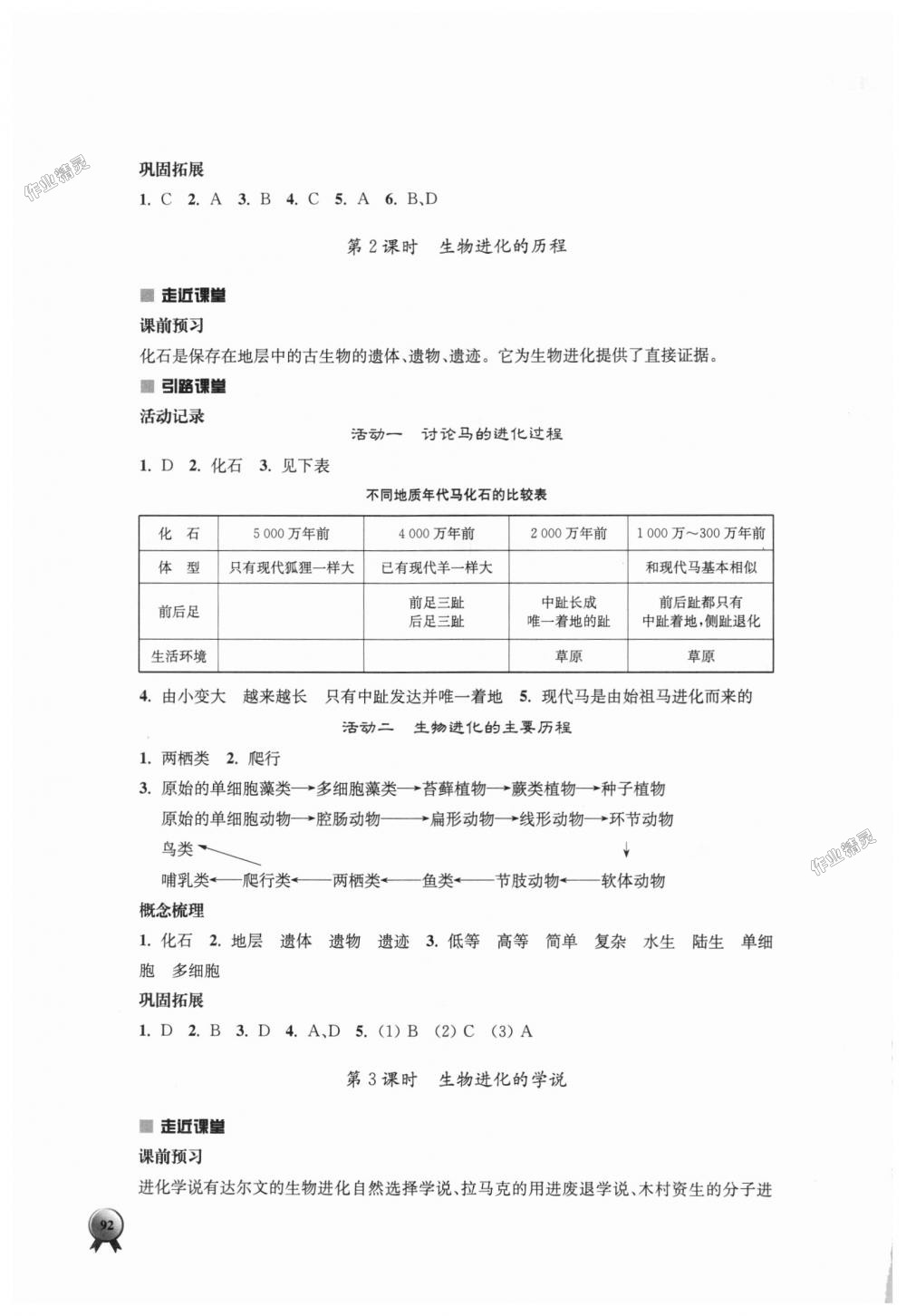 2018年伴你學(xué)八年級(jí)生物學(xué)上冊(cè)蘇教版 第8頁(yè)