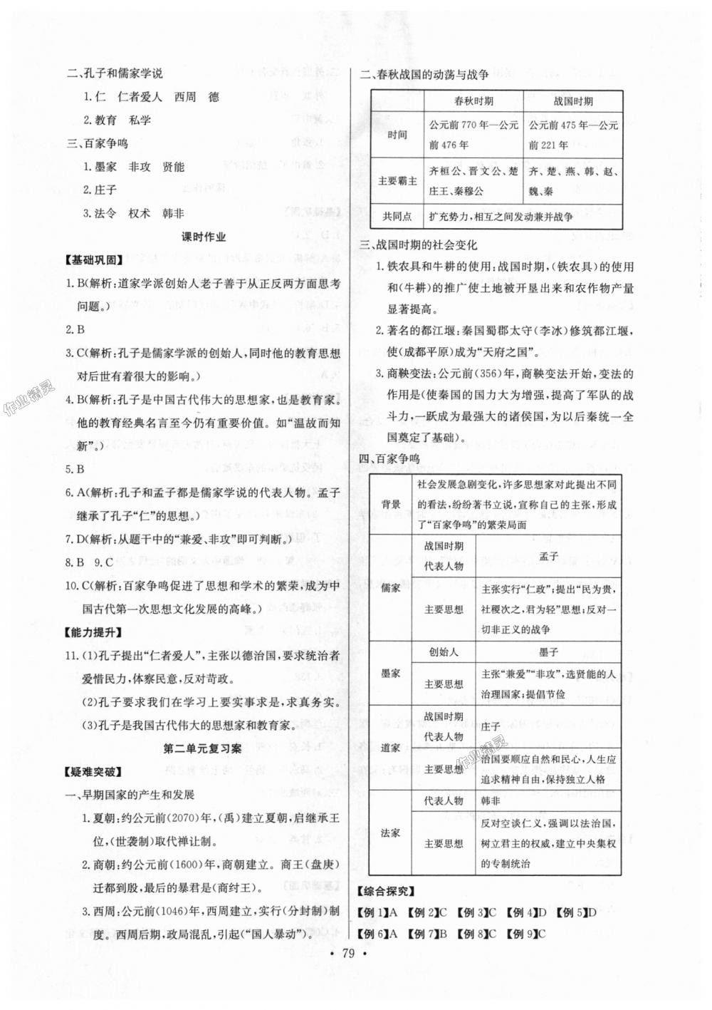 2018年長(zhǎng)江全能學(xué)案同步練習(xí)冊(cè)七年級(jí)歷史上冊(cè)人教版 第5頁(yè)